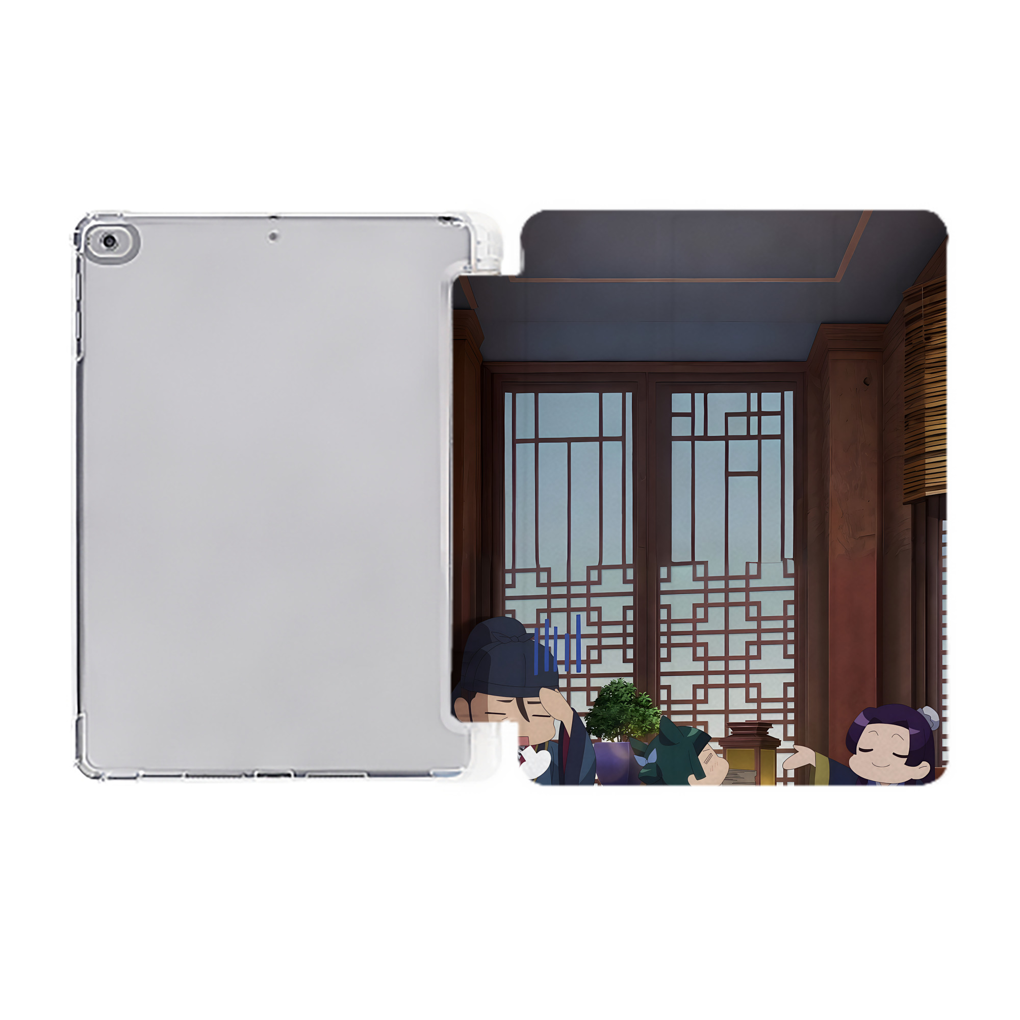 （画像用） 薬屋のひとりごと The Apothecary Diaries IPad ケース ペン収納付き 三つ折りスタンド PUレザー×シリコン 対応機種9.5/10.5/10.9インチ